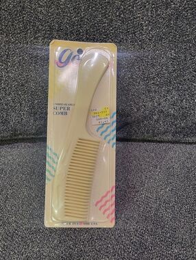 VTG Goody Unbreakable Super Comb White 448/2 1989 USA Sealed Approx 8 1/2"